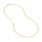 1.8mm Hollow Round Box Chain with Lobster Lock