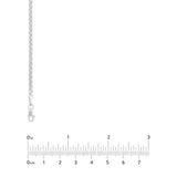 2.6mm Hollow Round Box Chain with Lobster Lock