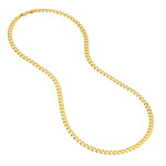 5.7mm Concave Cuban Curb Chain with Lobster End Caps