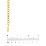 5.7mm Concave Cuban Curb Chain with Lobster End Caps
