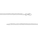 Sterling Silver 2.15mm Designer Rolo Chain with Lobster Lock