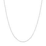 Sterling Silver 0.75mm Pendant Rope Chain