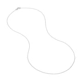 Sterling Silver 0.75mm Pendant Rope Chain