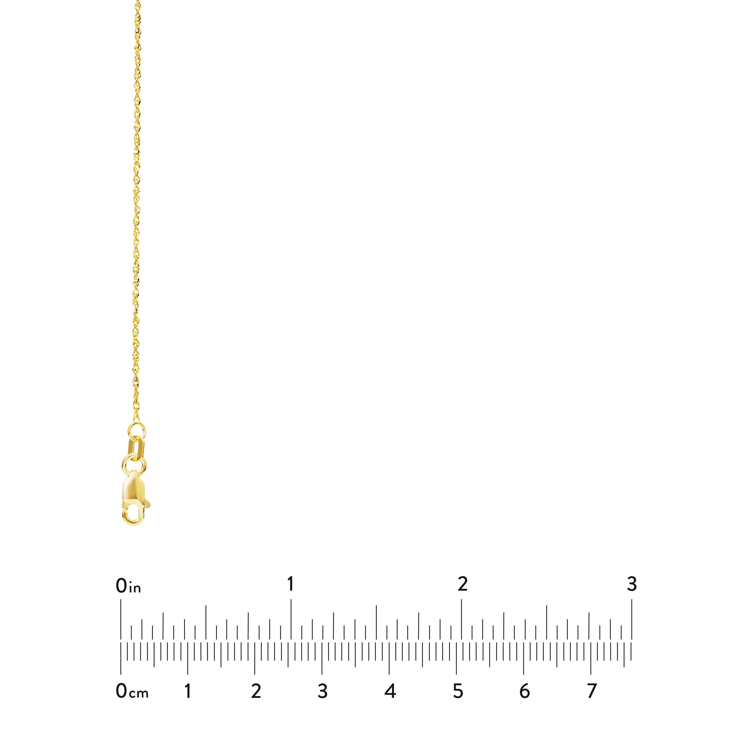 1.15mm Sparkle Singapore Chain with Lobster Lock