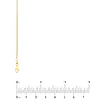 1.05mm Two-Tone Pavé Wheat Chain with Lobster Lock