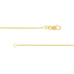1.05mm Two-Tone Pavé Wheat Chain with Lobster Lock