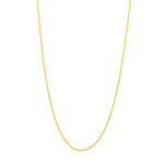 1.05mm Two-Tone Pavé Wheat Chain with Lobster Lock