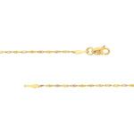 1.35mm Yellow/White Dorica Chain with Lobster Lock