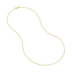 1.35mm Yellow/White Dorica Chain with Lobster Lock