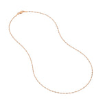 1.35mm Rose/White Dorica Chain with Lobster Lock