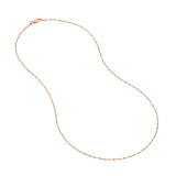 1.35mm Rose/White Dorica Chain with Lobster Lock