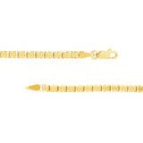 3.4mm Box Chain Bracelet with Spring Ring