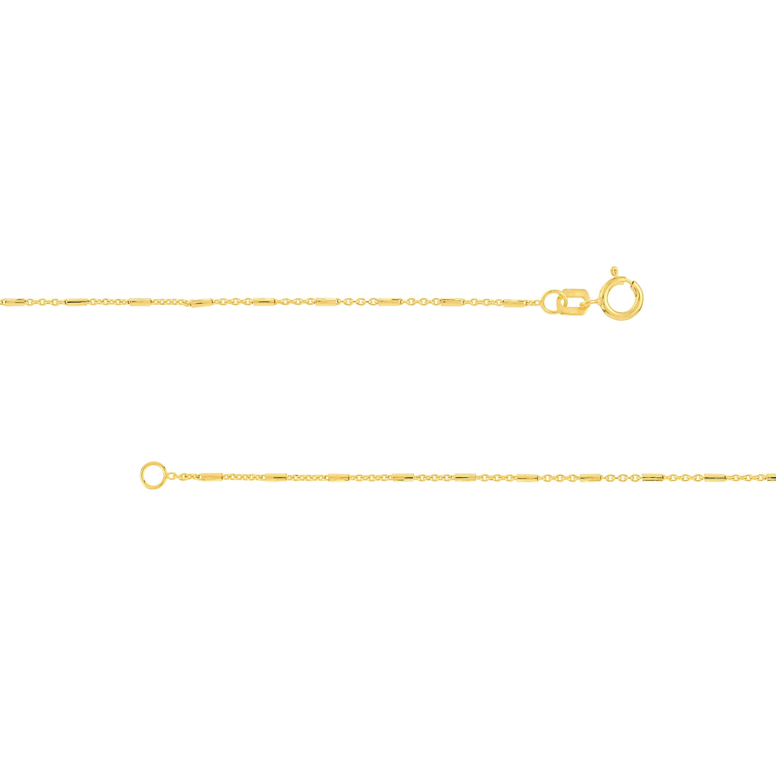 0.9mm Barrel Saturn Cable Chain with Spring Ring