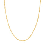 3.4mm D/C Round Box Chain with Lobster Lock End Caps