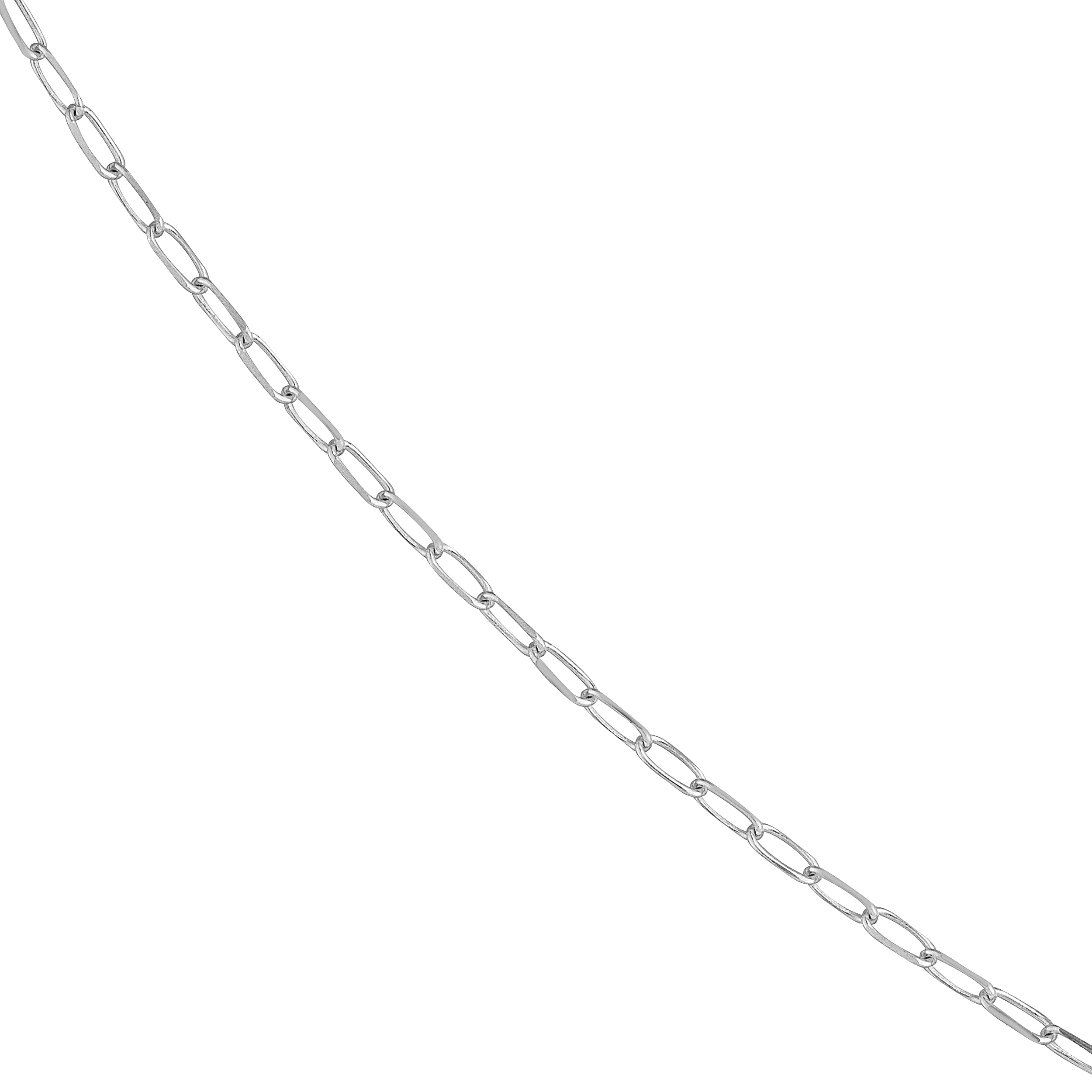 1.70mm Paper Clip Chain with Lobster Lock