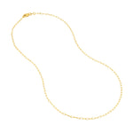 1.70mm Paper Clip Chain with Lobster Lock