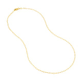 1.70mm Paper Clip Chain with Lobster Lock