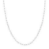 2.2mm Paper Clip Chain 060 with Lobster Lock