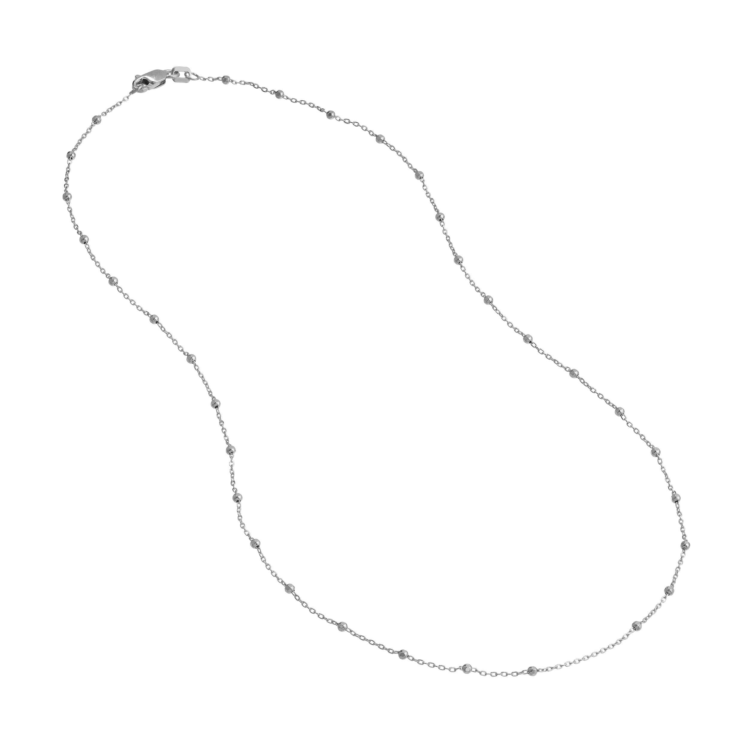 Faceted Bead Saturn Chain