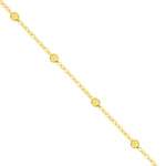 Faceted Bead Saturn Chain