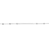 Triple Bead Saturn Chain with Lobster Lock