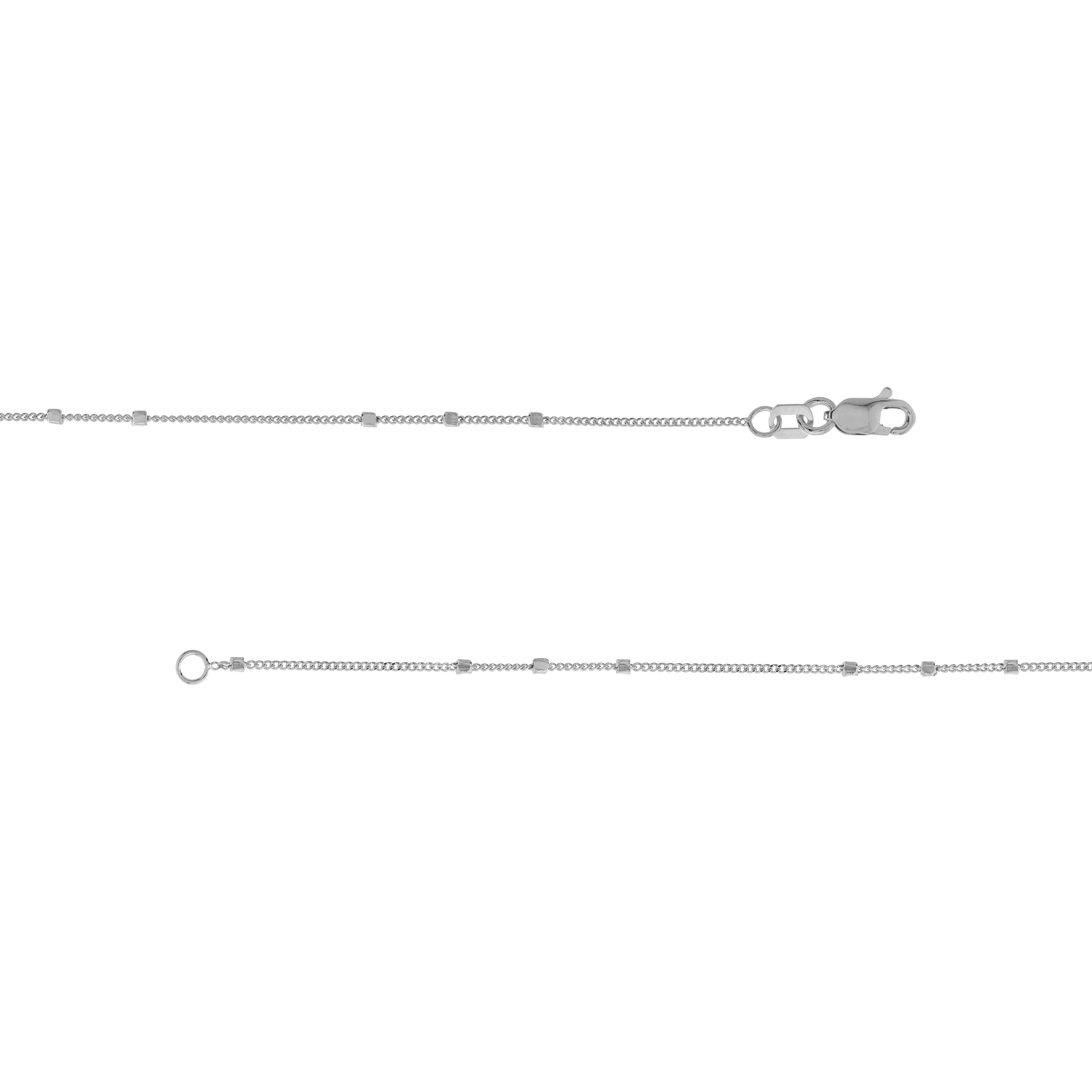 Triple Bead Saturn Chain with Lobster Lock