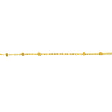 Triple Bead Saturn Chain with Lobster Lock