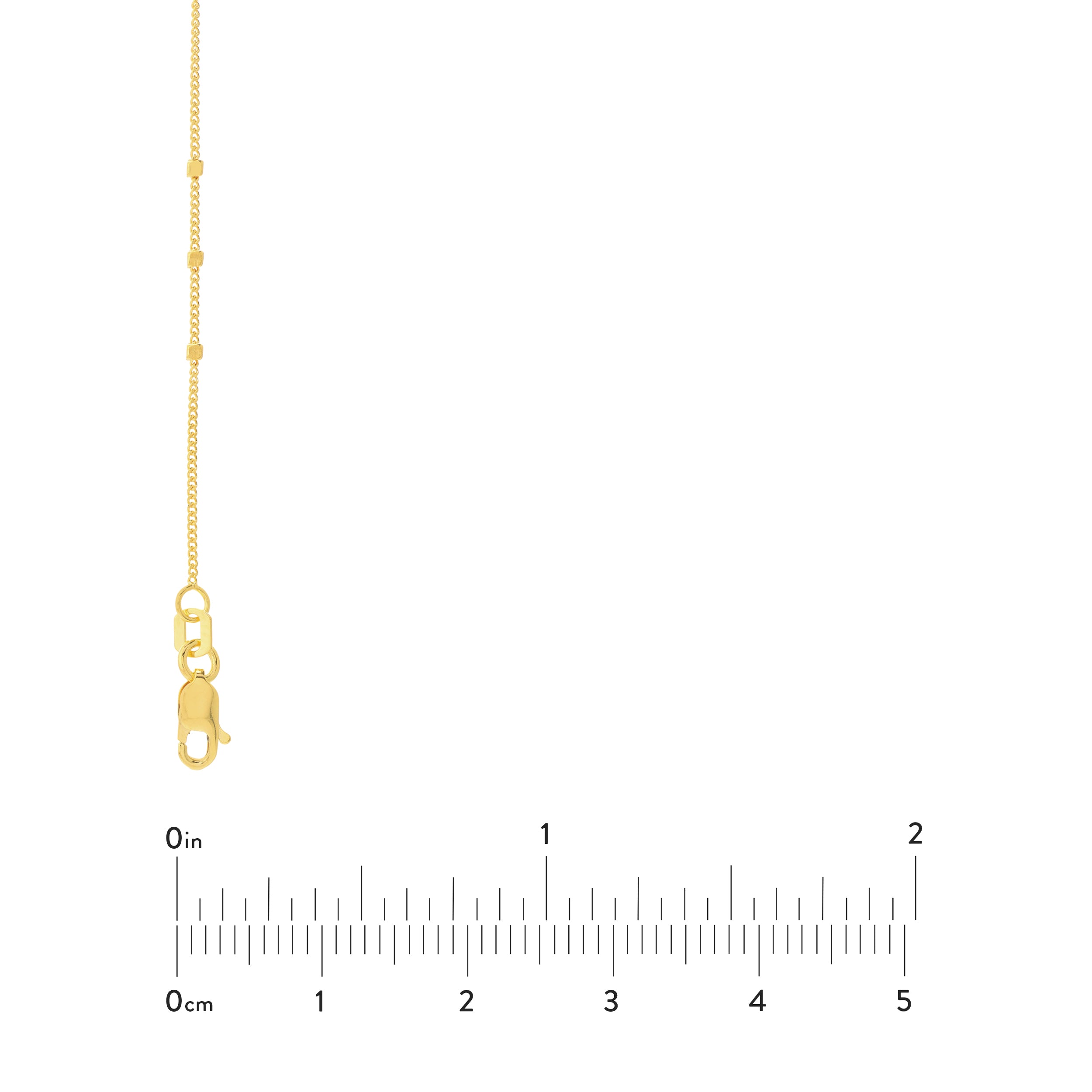 Triple Bead Saturn Chain with Lobster Lock