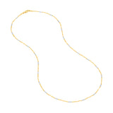 Two-tone Singapore Flat Saturn Chain