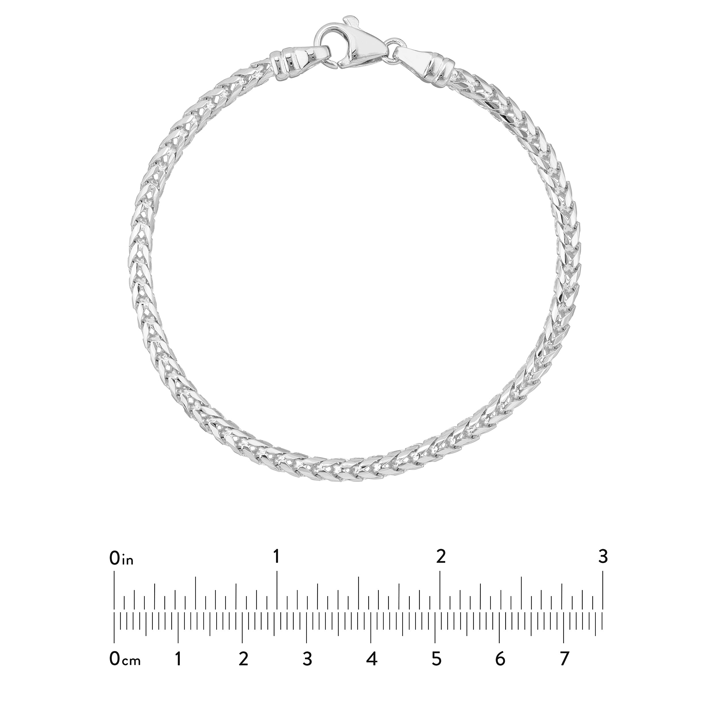 Round D/C Franco Chain Bracelet
