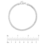 Round D/C Franco Chain Bracelet