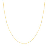 Two-Tone Cube Saturn Chain with Lobster Lock