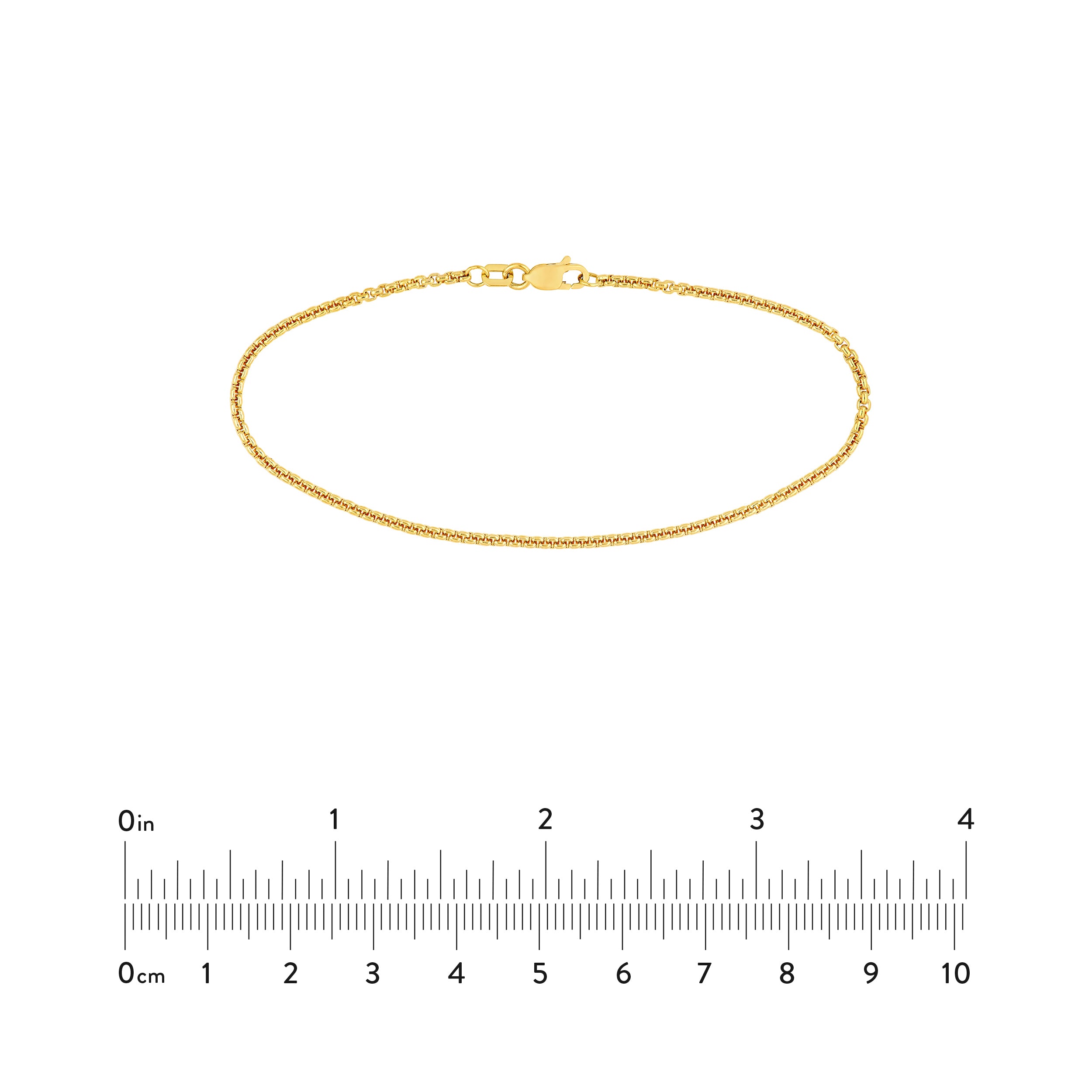 1.75mm Solid Round Box Chain with Lobster Lock