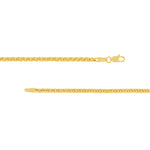 2.7mm Solid Round Box Chain with Lobster Lock
