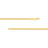 2.7mm Solid Round Box Chain with Lobster Lock