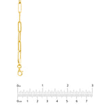 3.80mm Hollow Paper Clip Chain with Pear Lock
