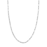 3.80mm Hollow Paper Clip Chain with Pear Lock