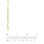 3.80mm Hollow Paper Clip Chain with Pear Lock