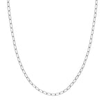 3.45mm Paper Clip Chain with Lobster Lock