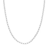 3.45mm Paper Clip Chain with Lobster Lock