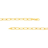 5.25mm Paper Clip Chain with Lobster Lock
