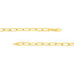 5.25mm Paper Clip Chain with Lobster Lock