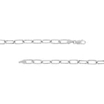 5.25mm Paper Clip Chain with Lobster Lock