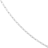 2.5mm Paper Clip Chain with Pear Shape Lock