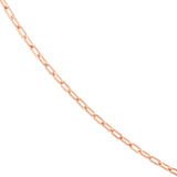 2.5mm Paper Clip Chain with Pear Shape Lock