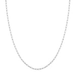 2.5mm Paper Clip Chain with Pear Shape Lock