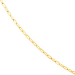 2.5mm Paper Clip Chain with Pear Shape Lock