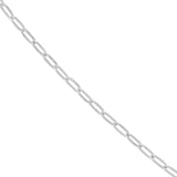 1.30mm Paper Clip Chain with Pear Shape Lobster Lock