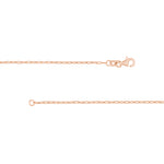 1.30mm Paper Clip Chain with Pear Shape Lobster Lock