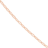 1.30mm Paper Clip Chain with Pear Shape Lobster Lock